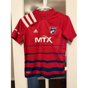 FC Dallas Youth Home Jersey #4 – Adidas AEROREADY – Size 11-12Y / 152